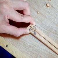 あづみの木箸　箸作り体験